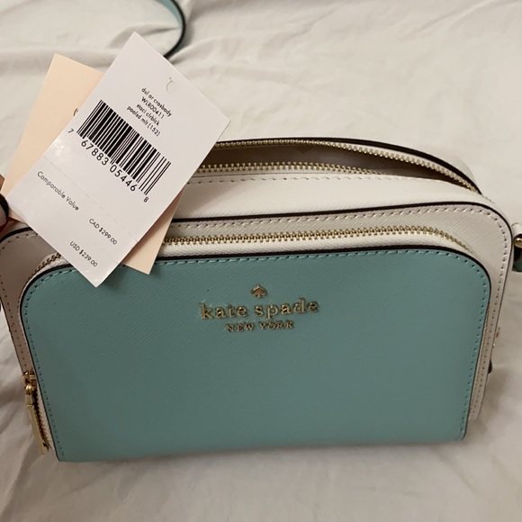 NWT! Kate Spade Small Dual Zip Around Crossbody - Picture 4 of 6
